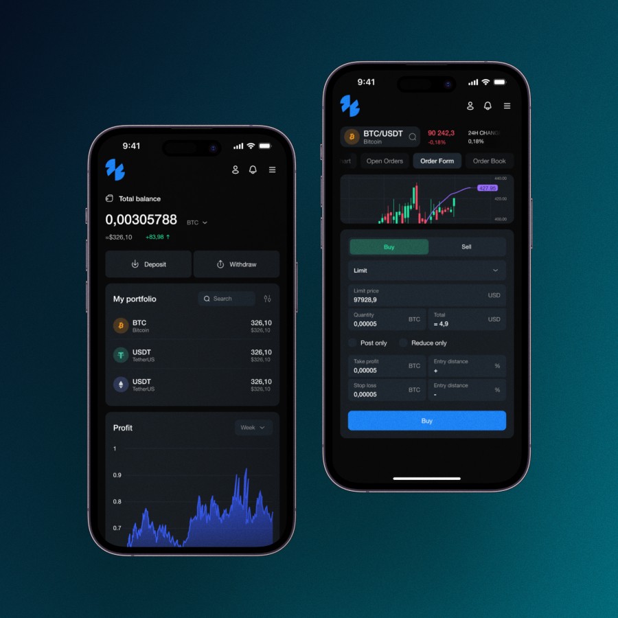 An example of the Work&Go booking web app interface, developed by Codeska.