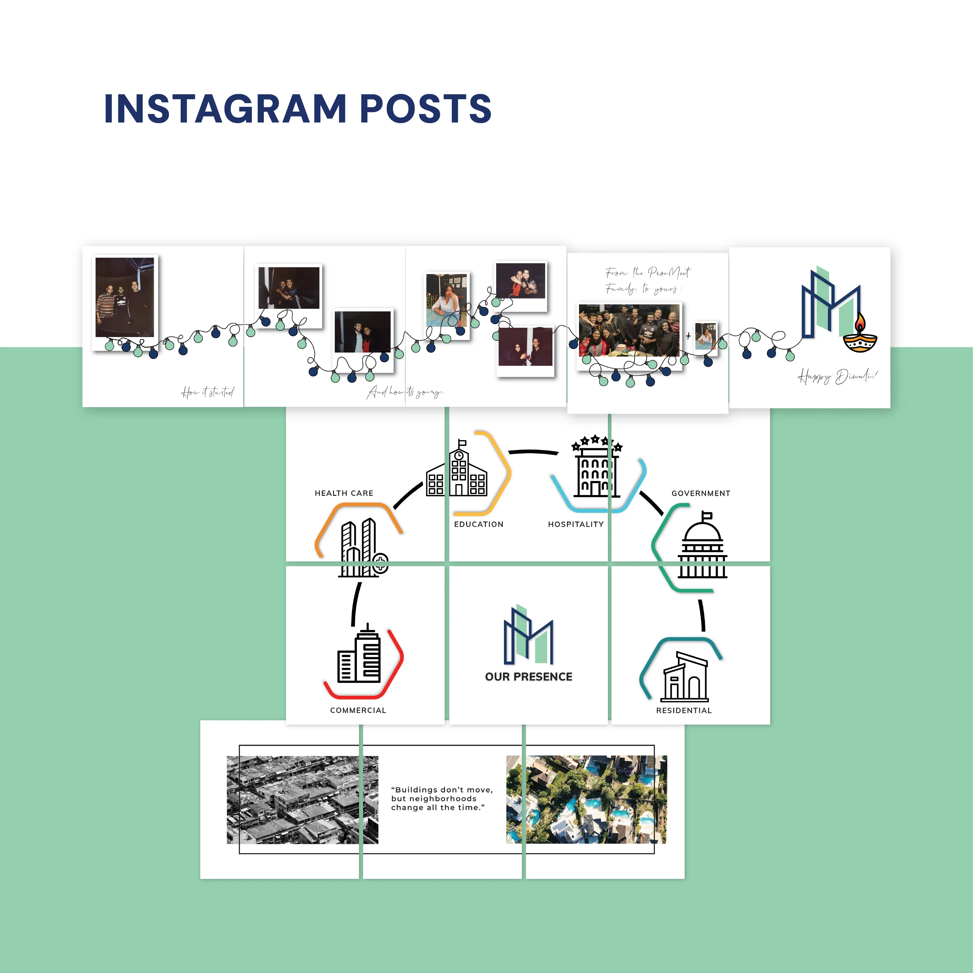 Social Media posts for ProcMeet