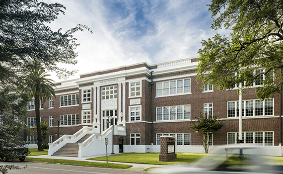 Drew Elementary School in the Bywater in New Orleans