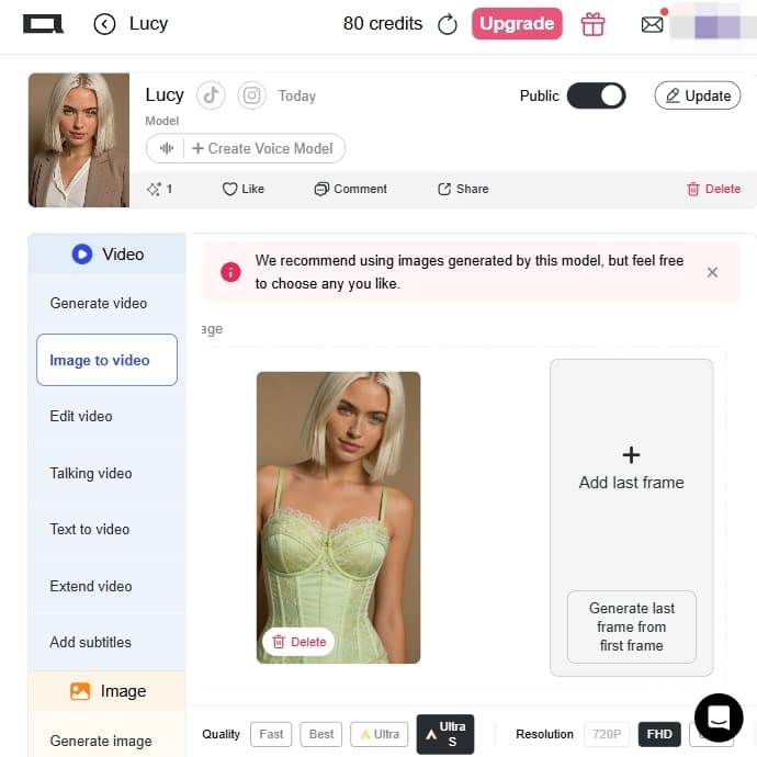 changeur de vêtements AI