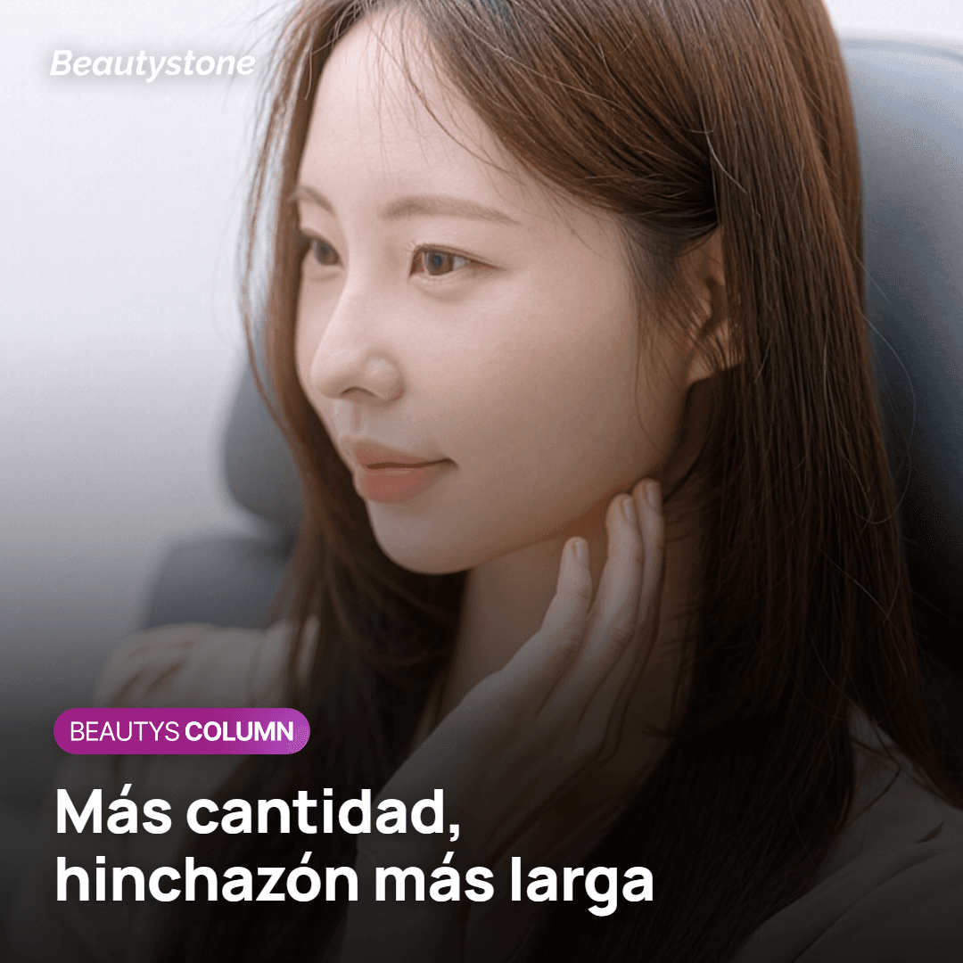 Evolución de la hinchazón después de Ellansé según la cantidad