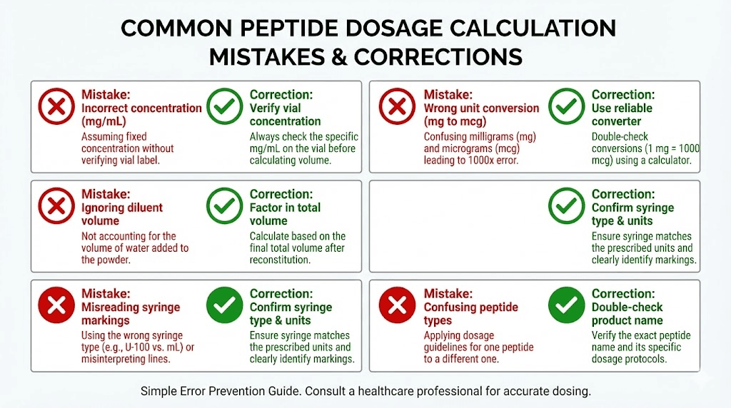 Common retatrutide dosage calculation mistakes to avoid
