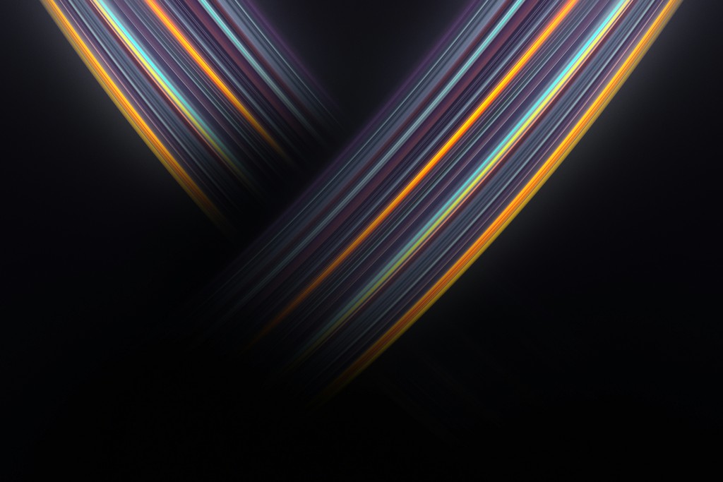 a dark background with lines of different colors