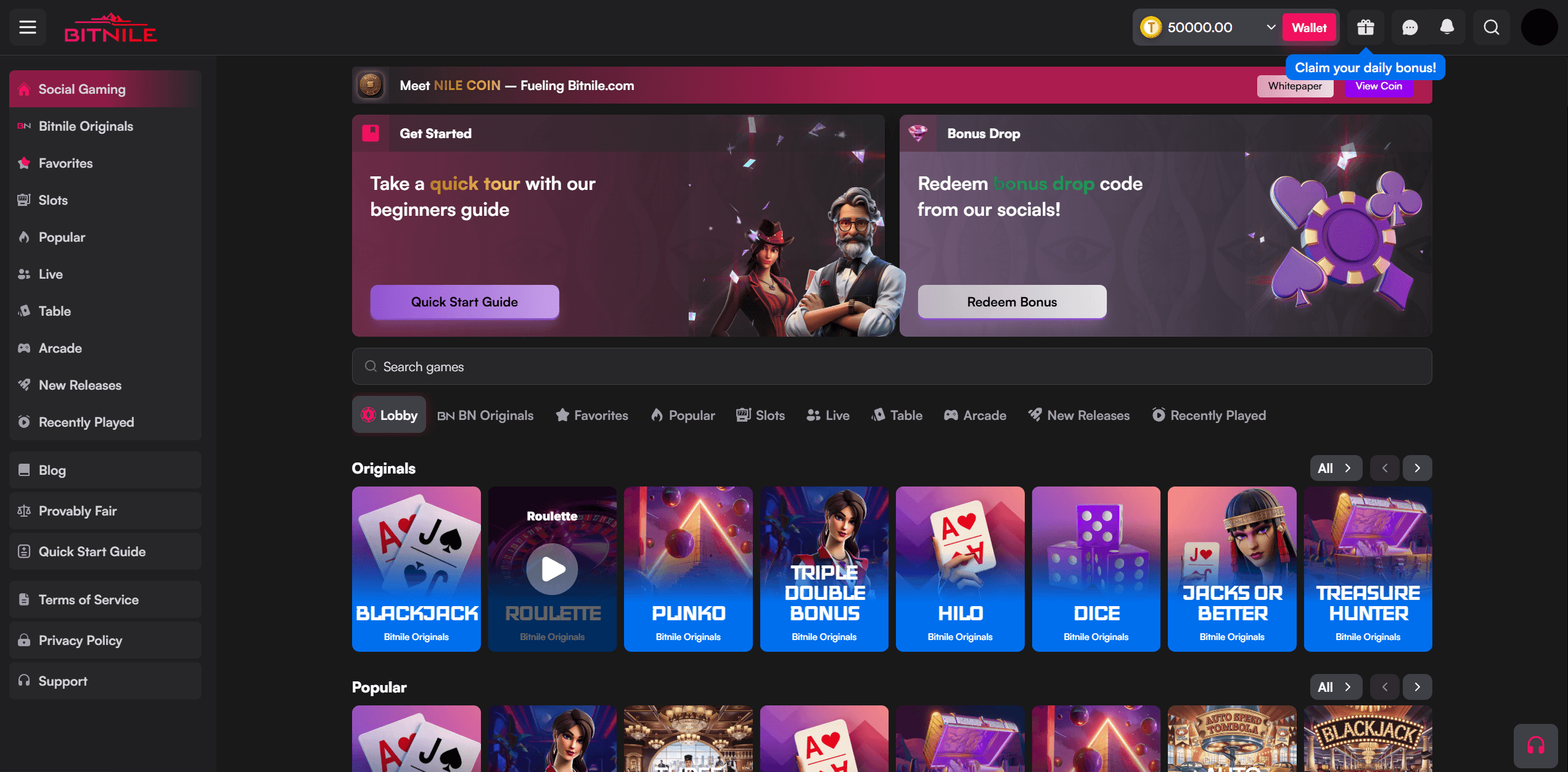 List of Casino Games with women as avatars