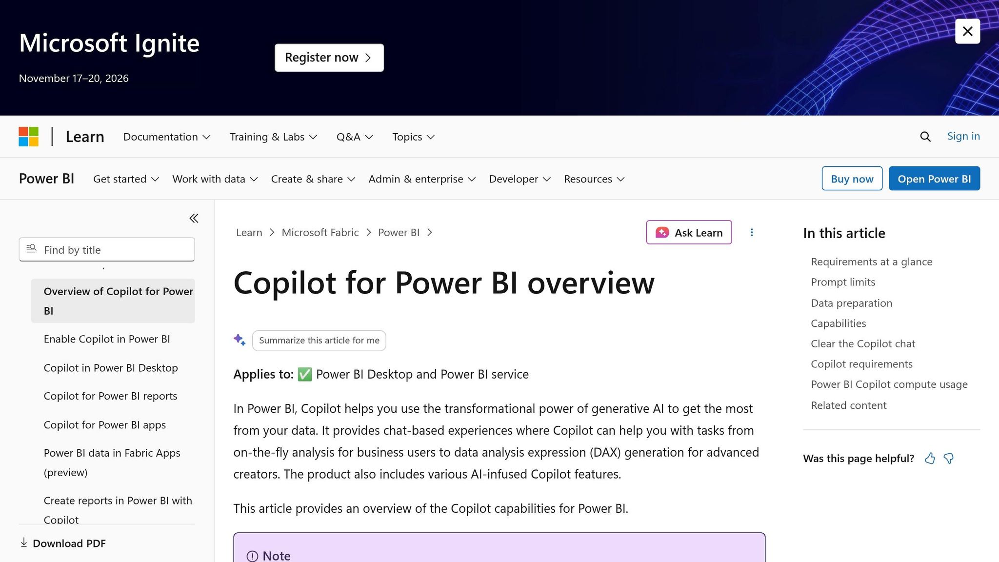 Power BI Copilot