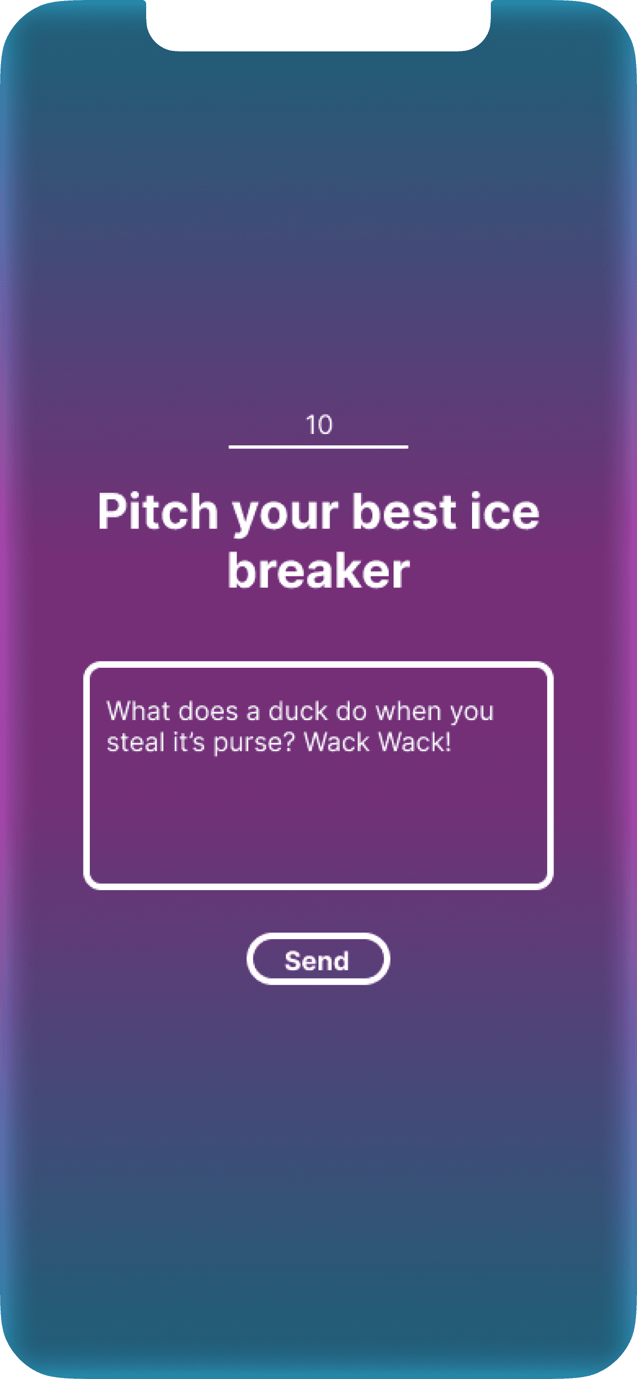 Icebreaker screen