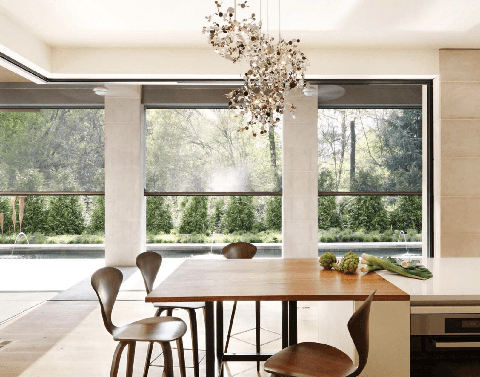 brown wooden bed frame with white and brown bed linen