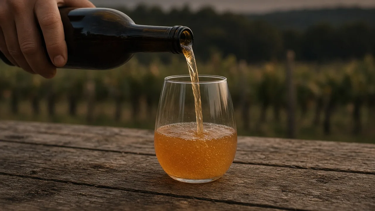 In the glass