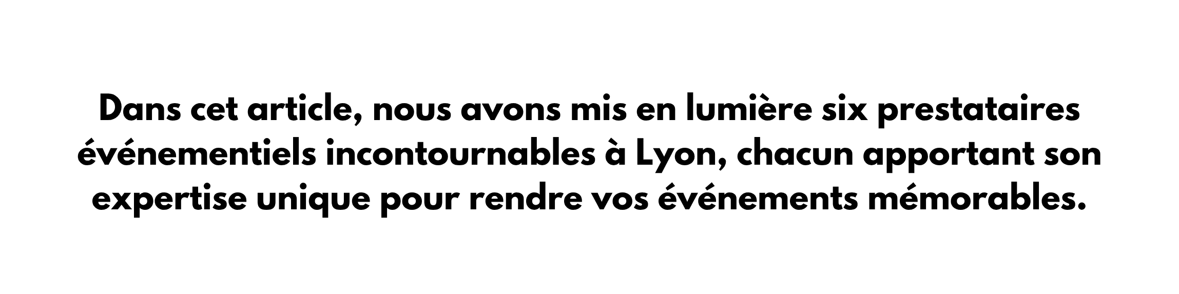 prestataire evenement Lyon