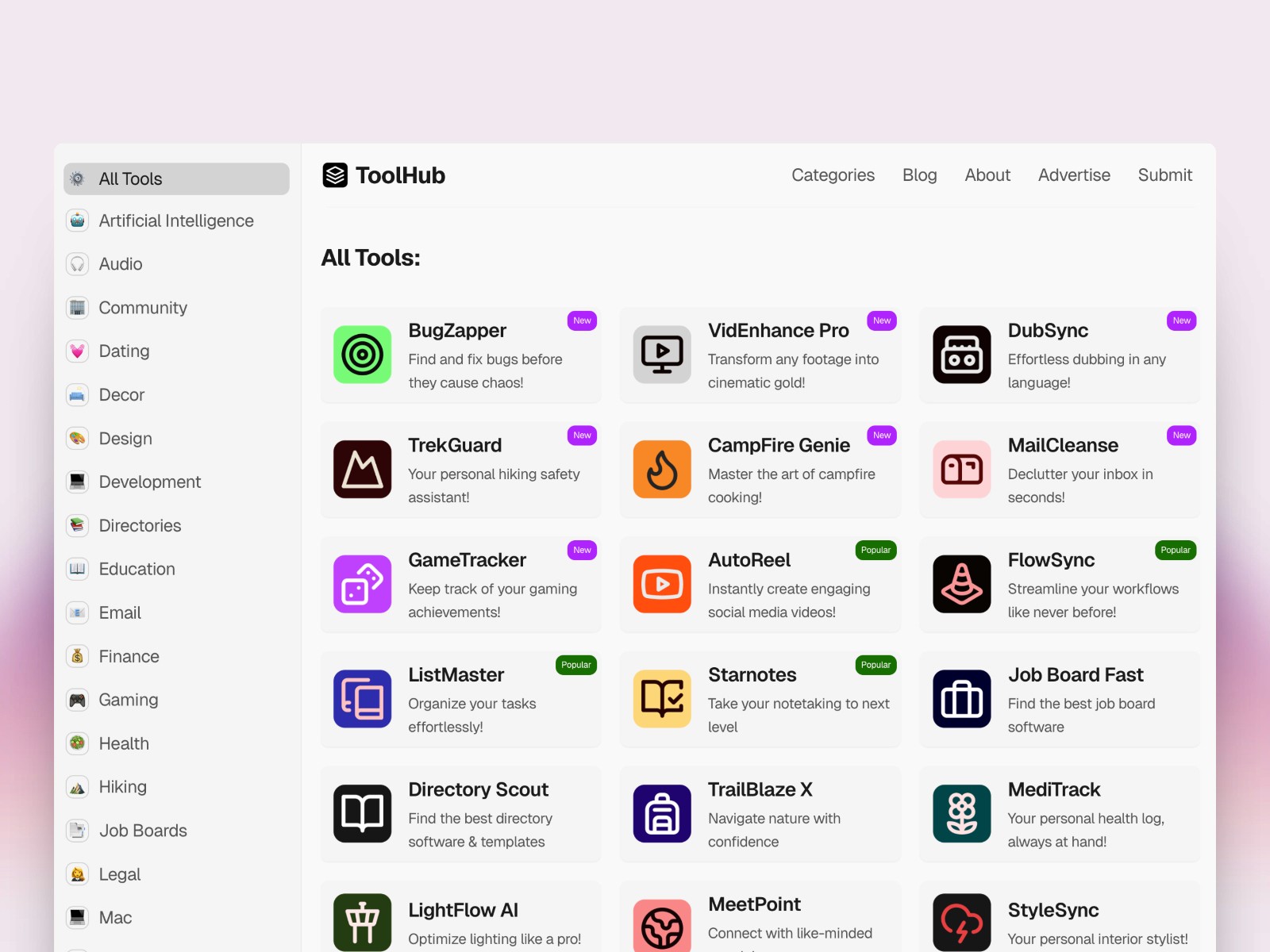 Toolhub — 高级暗黑极简企业服务官网设计灵感