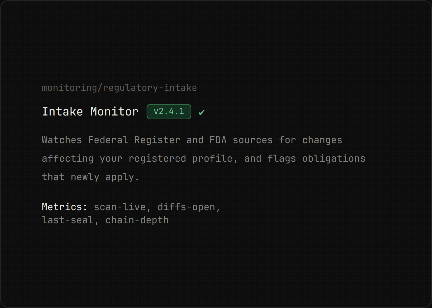 Runtime CPU Guard v1.1.0 module showing monitoring description and CPU metric names