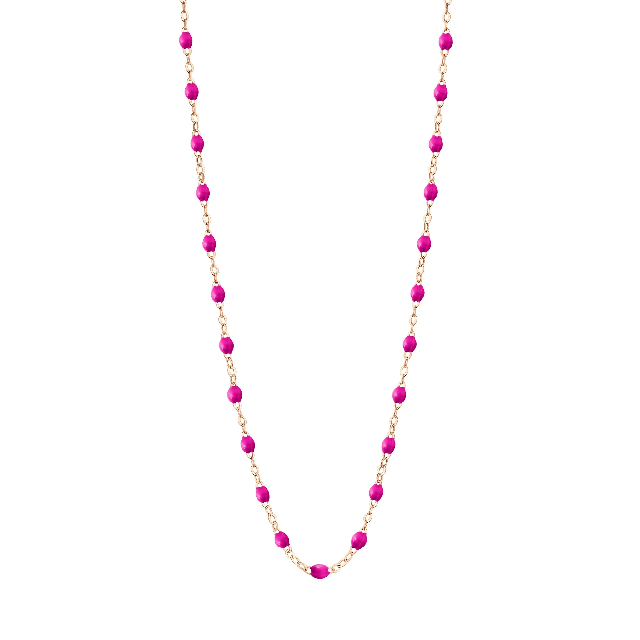 Collier bonbon Classique Gigi, or rose