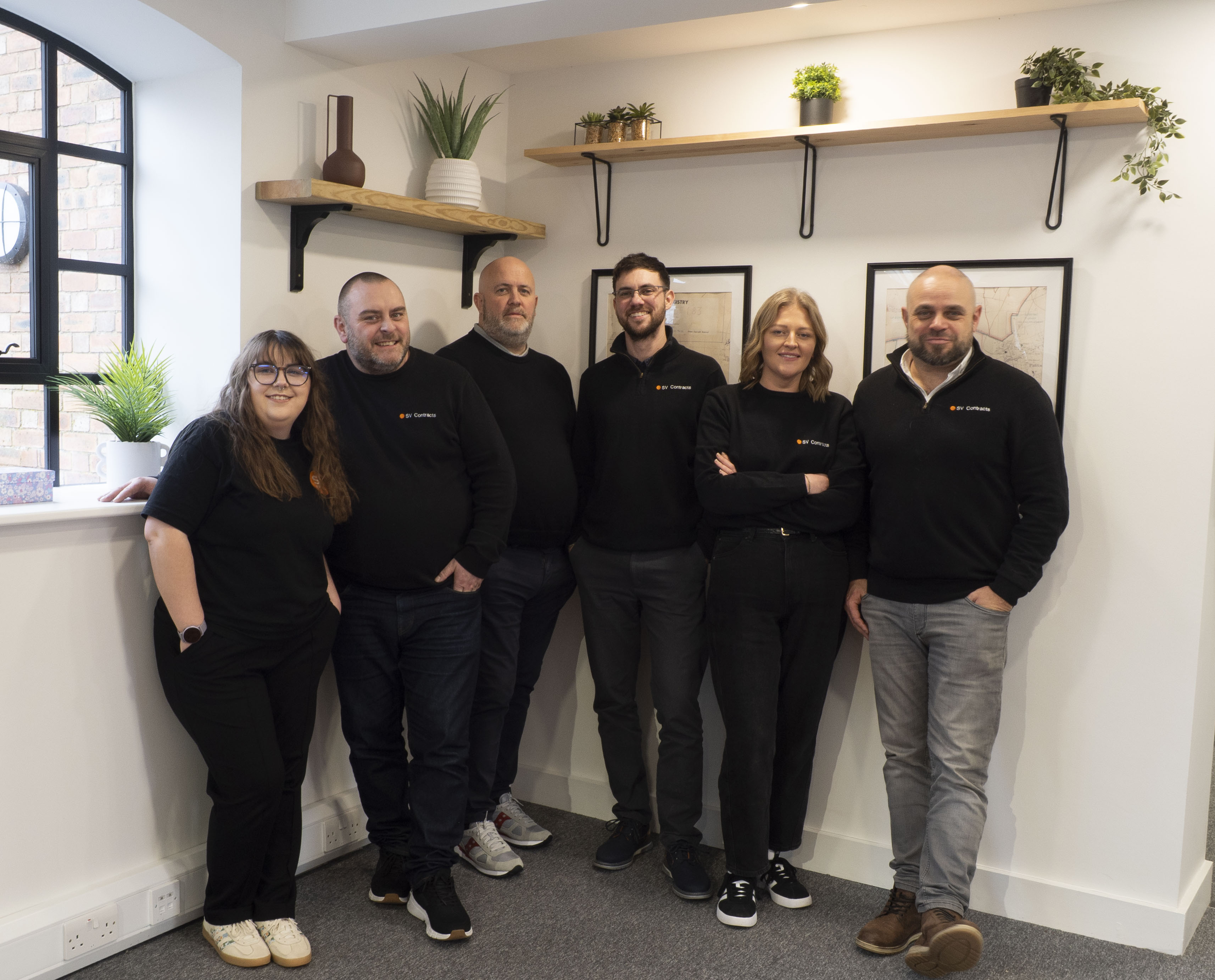 hallway between glass-panel doors