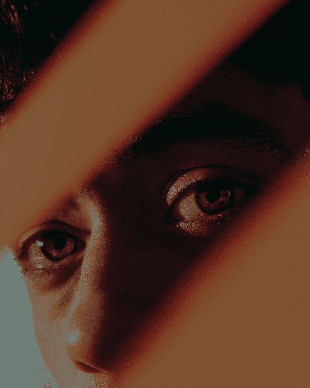 Expressive eyes close-up