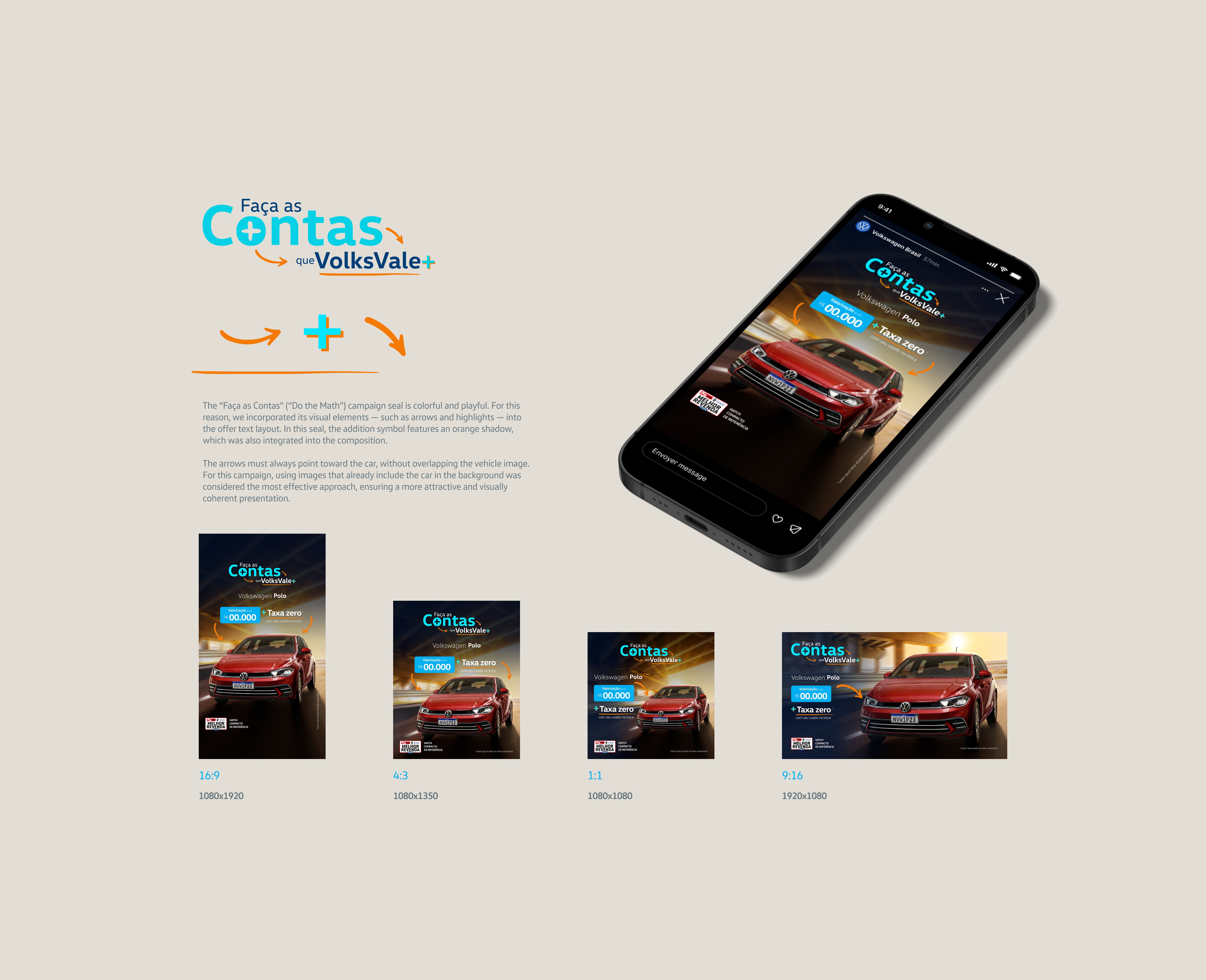 Sandro Rosa - Modular DCO design system for Volkswagen, creating 8,000+ assets per month with consistent branding, automated variations and higher media efficiency, developed in partnership with AlmapBBDO.