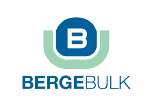 Logo of Berge Bulk, featuring a stylized letter "B" and the company name in blue and green colors.