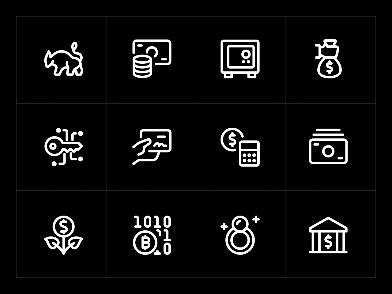 Ultimate Regular Finance Icon Set