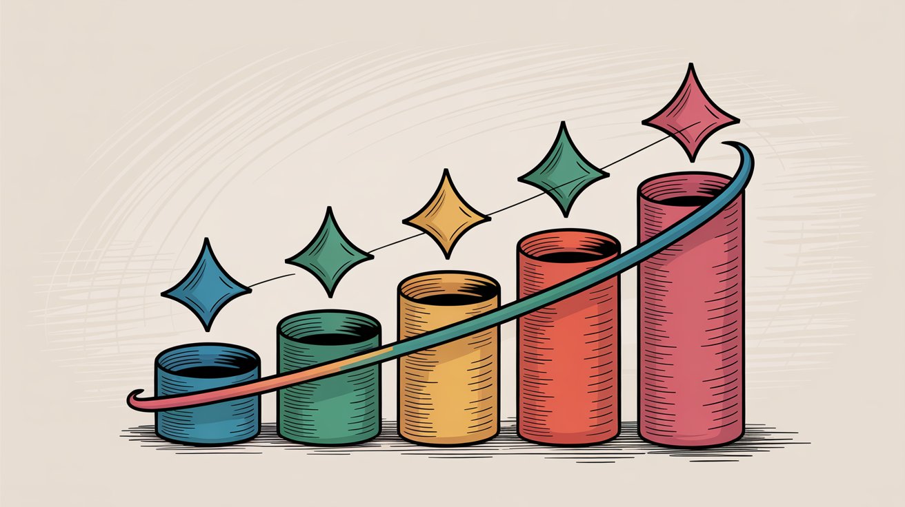 Sales results and pipeline growth visualization showing success metrics
