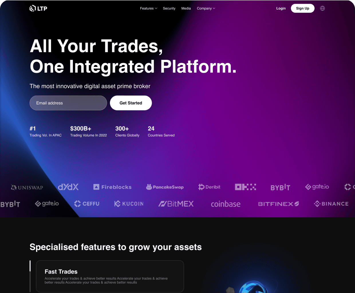 Liquidity tech protocol web design