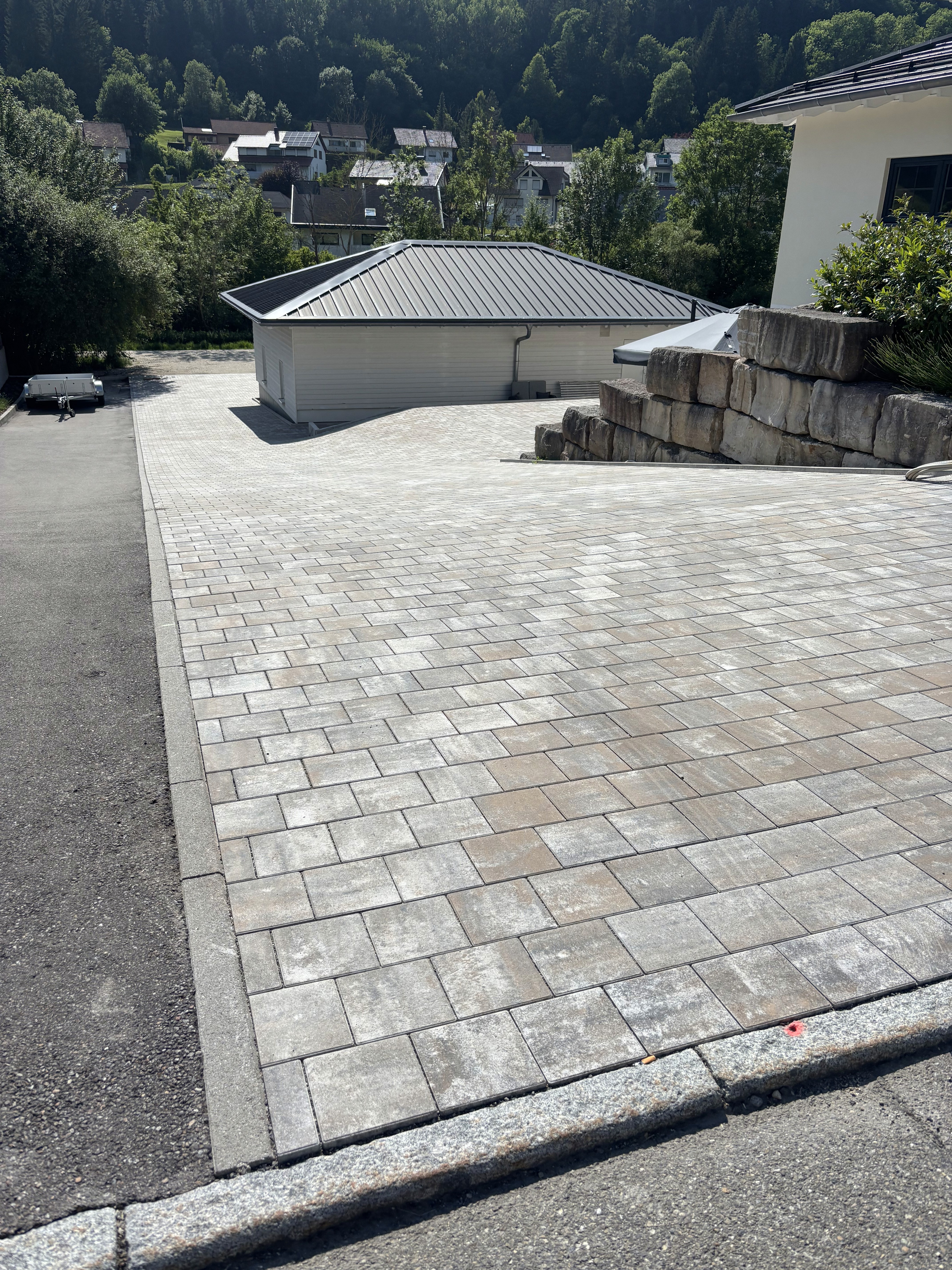 Pflasterweg Einfahrt