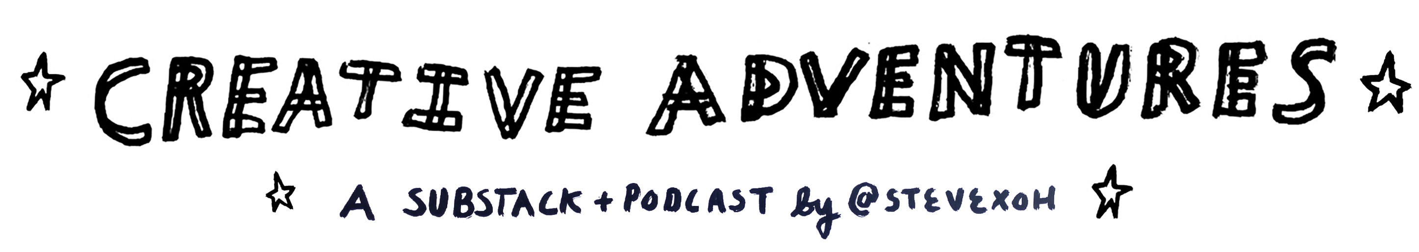 Creative Adventures - podcast and Substack newsletter logo