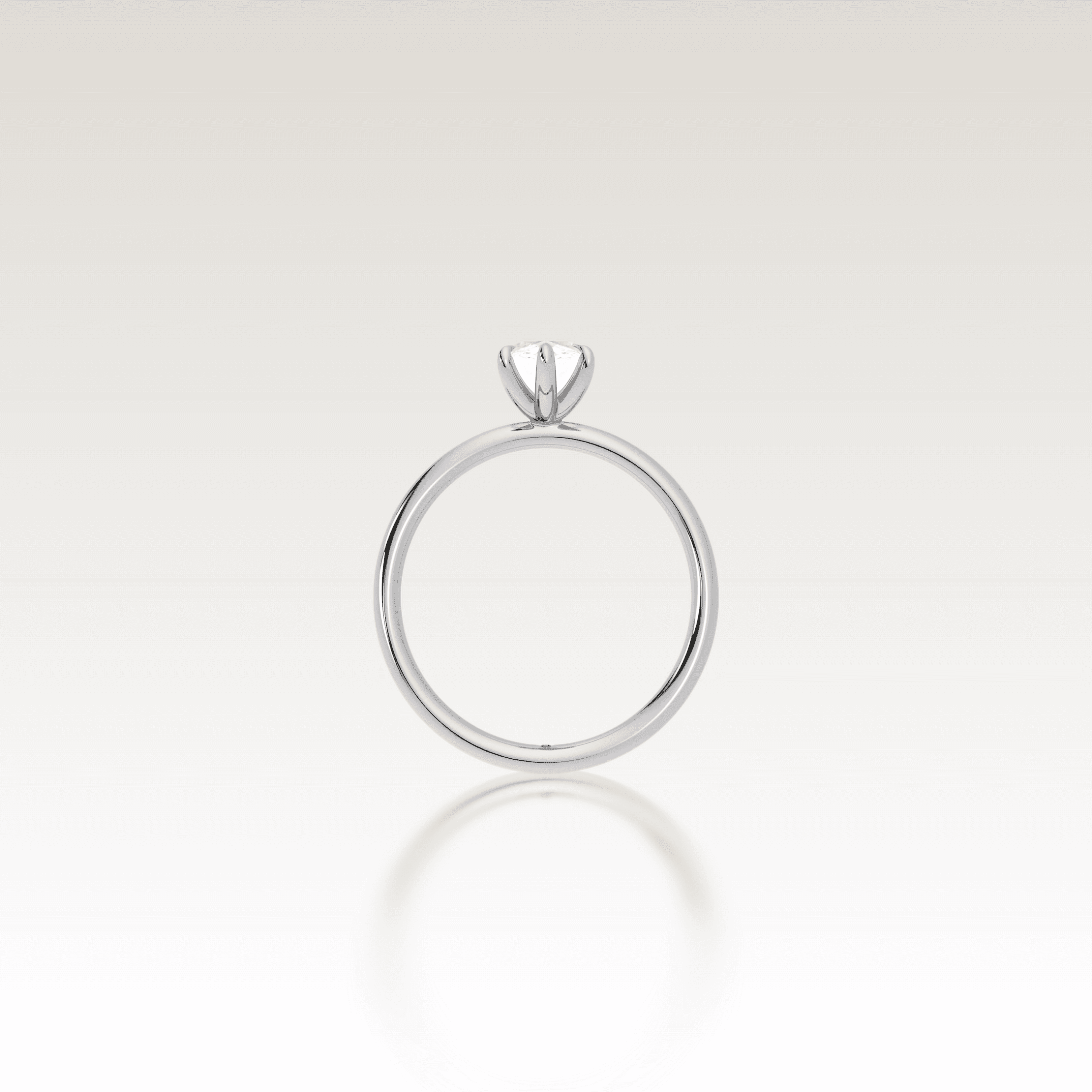 Solitaire Marquise Love Knot Diamond Ring image 5