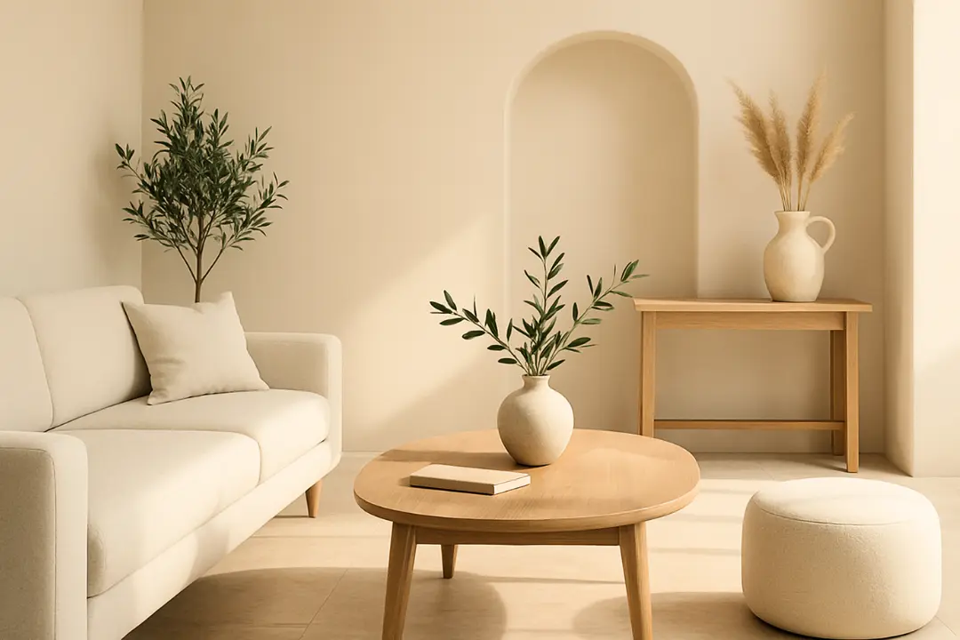 Moderner mediterraner Wohnbereich