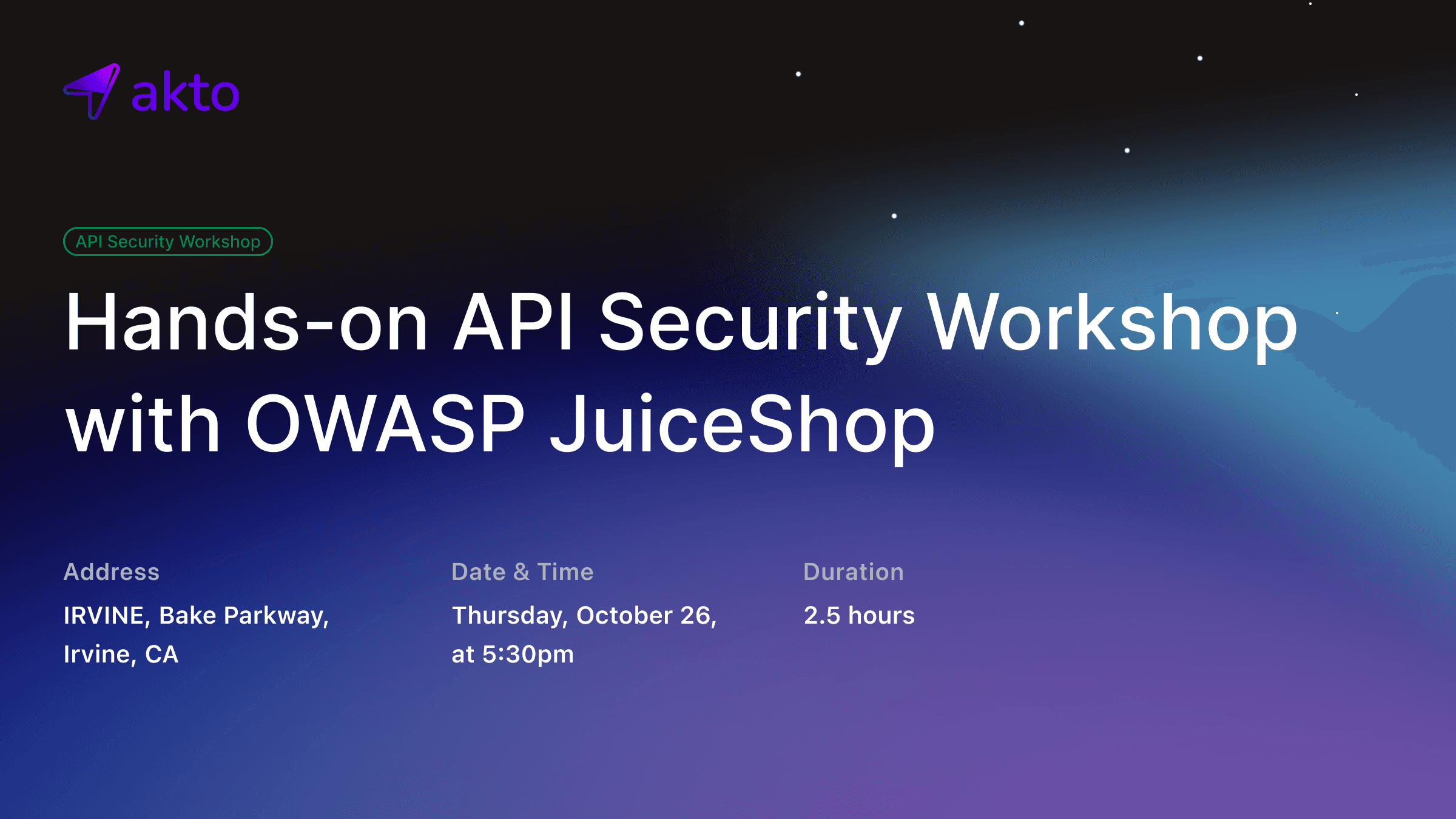 API Security Workshop in Orange County with OWASP