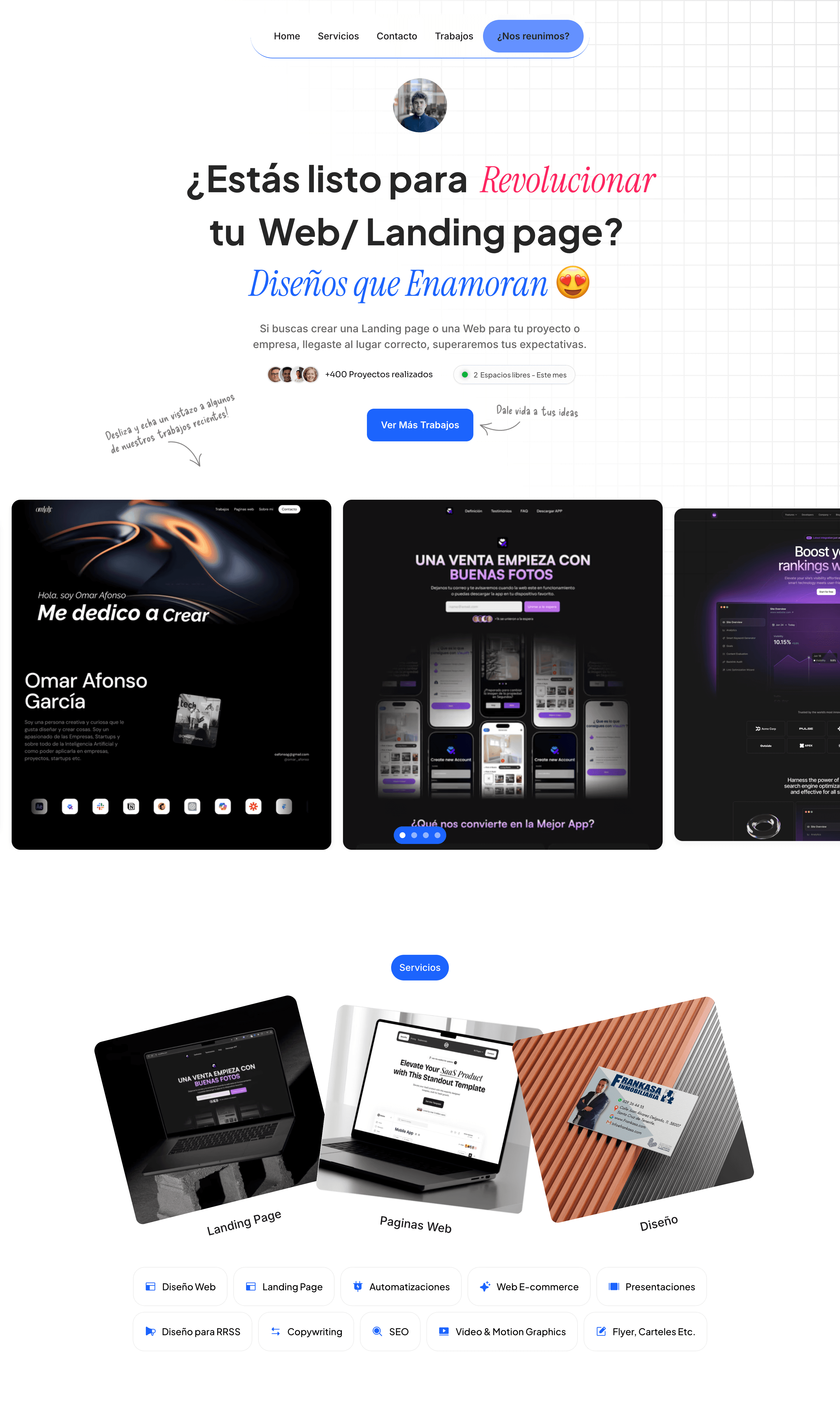 Example work of framer development
