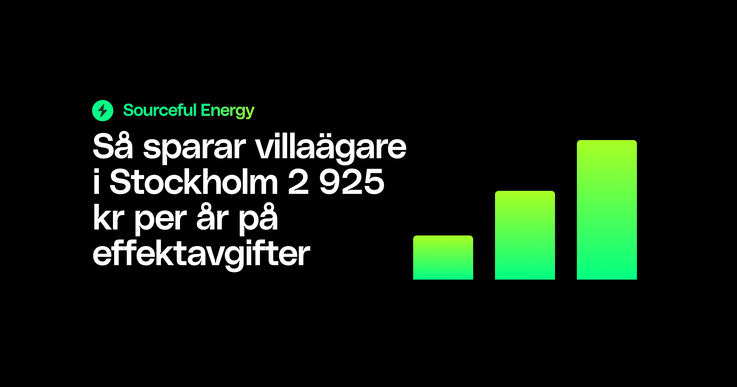 Så sparar villaägare i Stockholm 2 925 kr per år på effektavgifter
