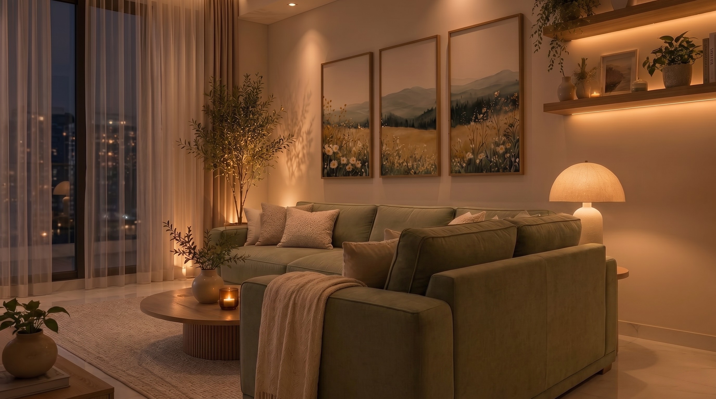 Image of a interior design living room