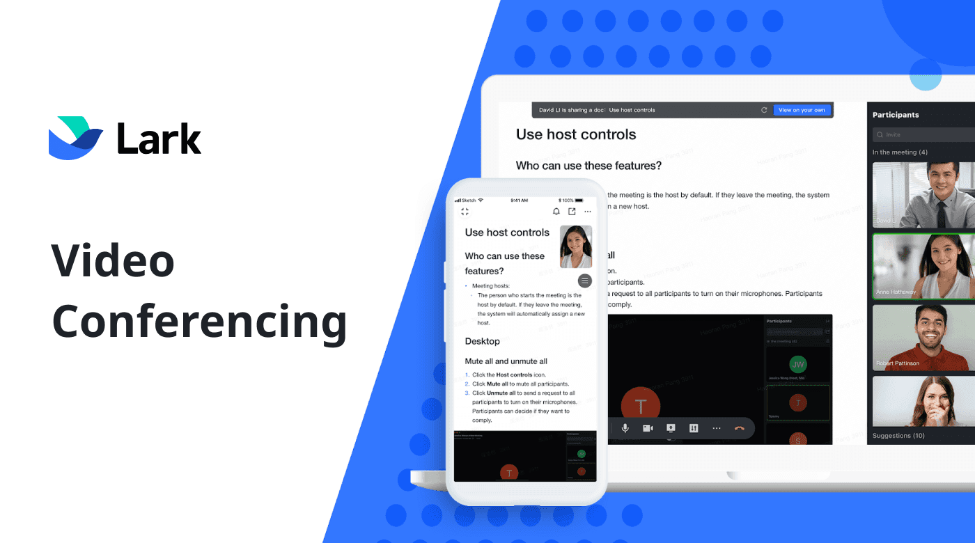 Video conferencing made easy with Lark