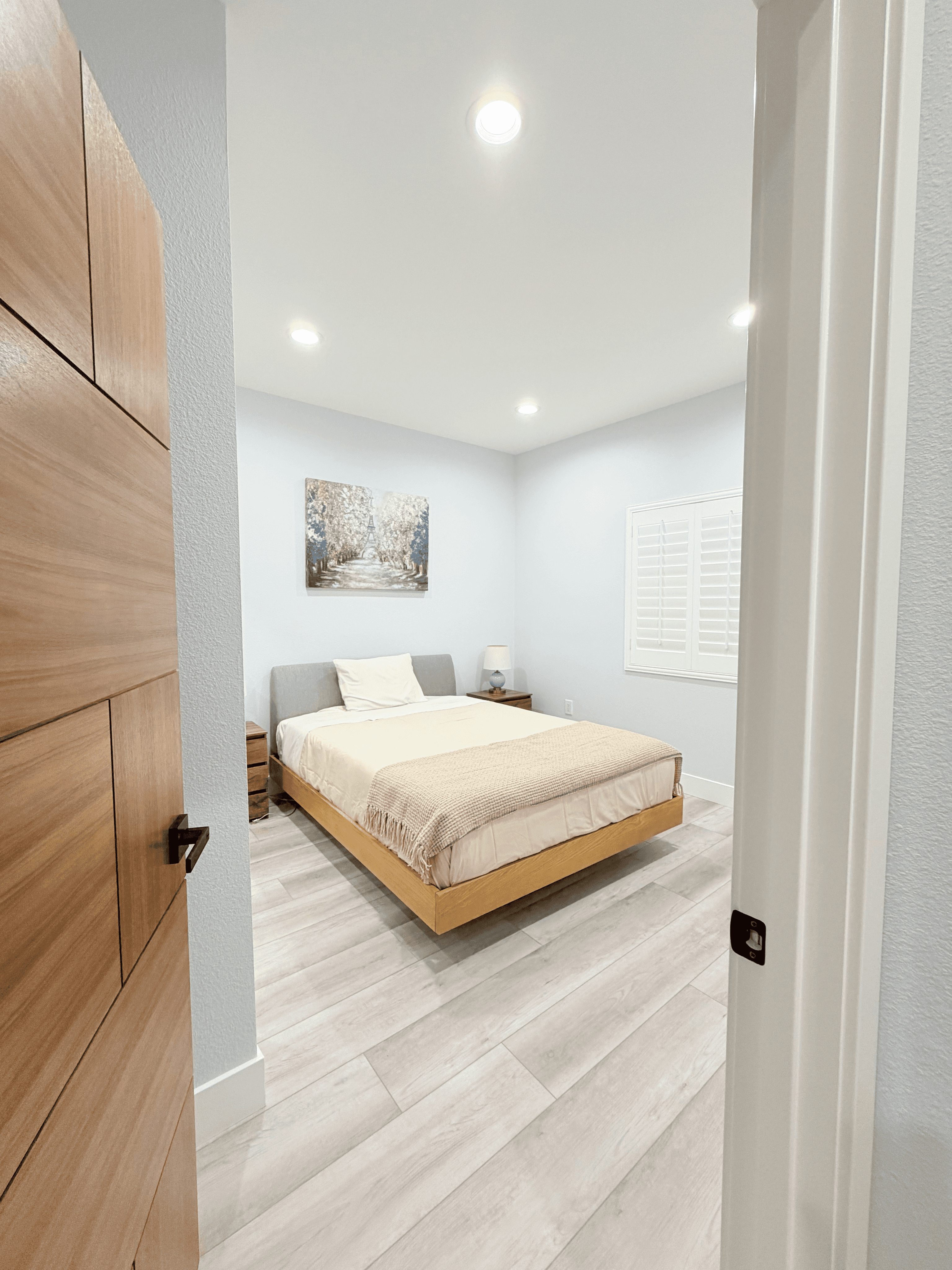 Backyard layout and landscaping around ADU – THP Construction