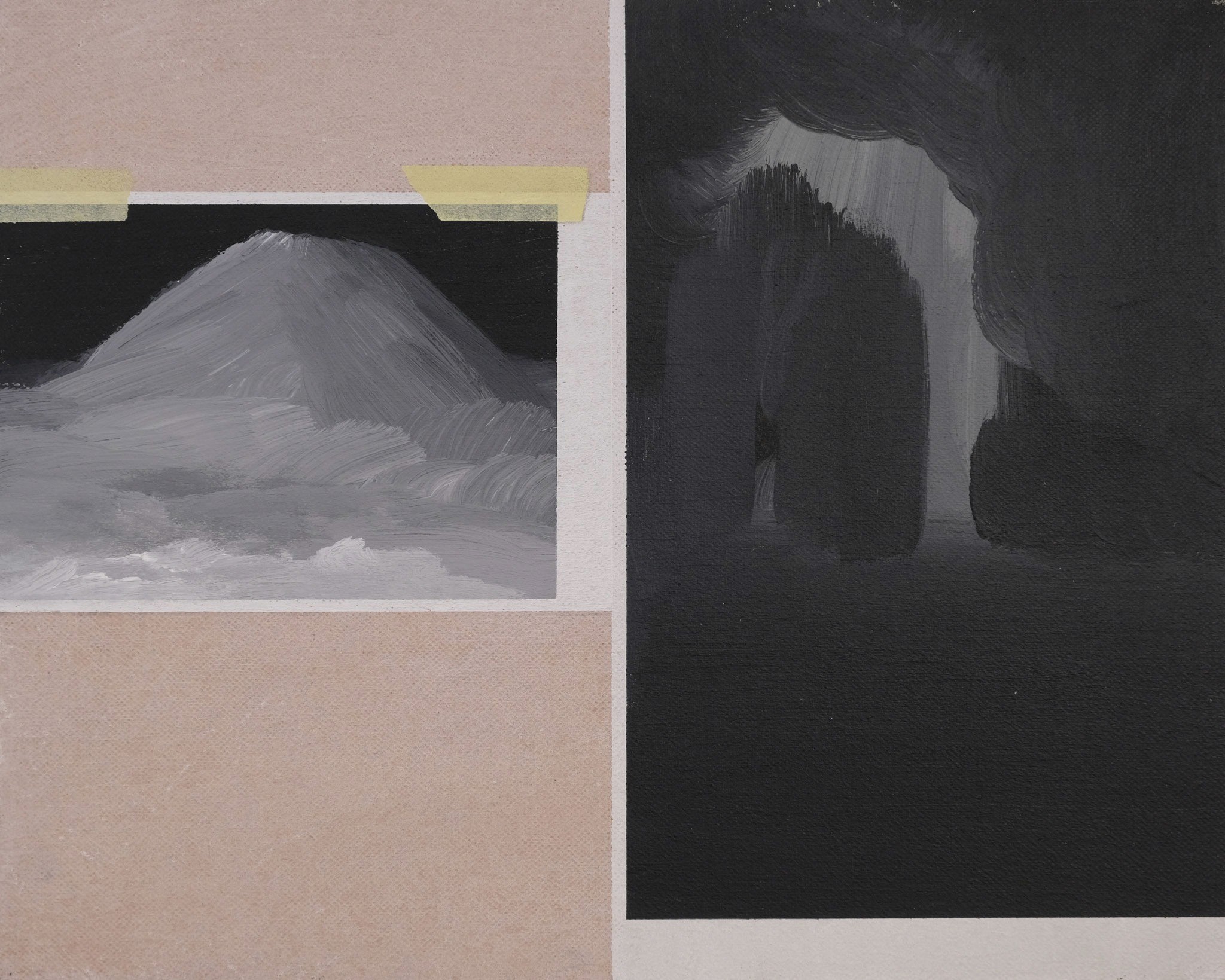 painting like a wall with the paint and pictures on it