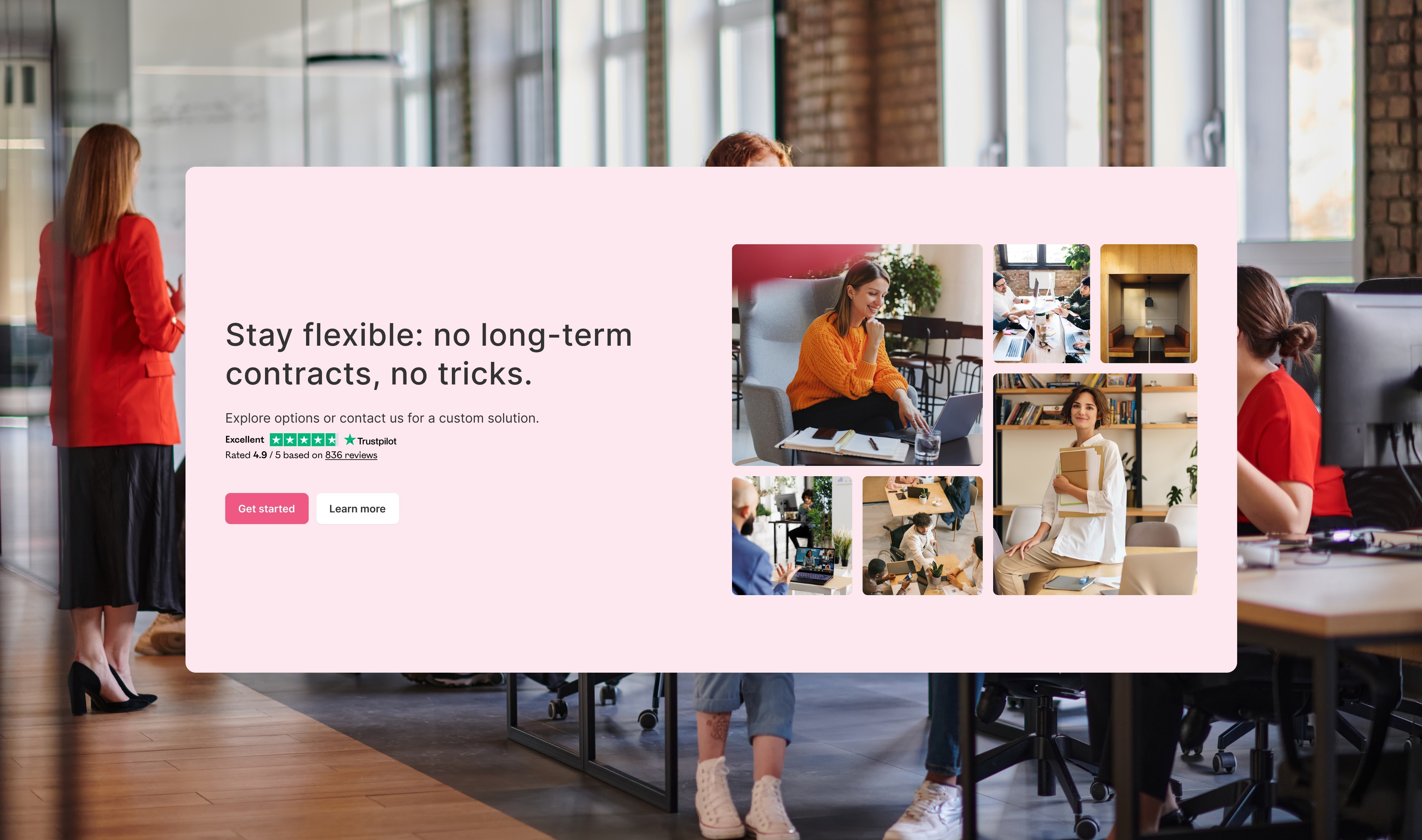 Web design: Spacecubed - Elevate your co-working space: redesign with delightful digital experiences