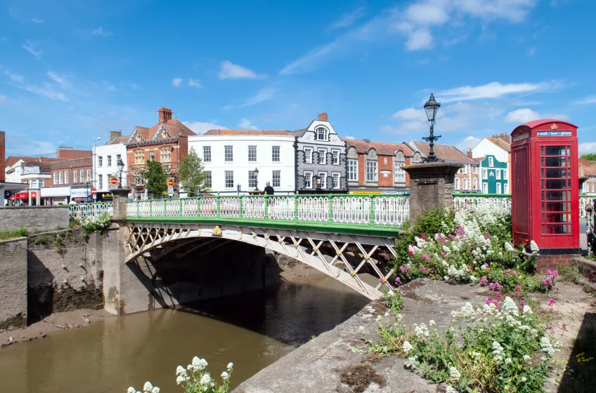 Bridgwater local street scene, where Booking Hub arranges contractor and project accommodation for site teams.