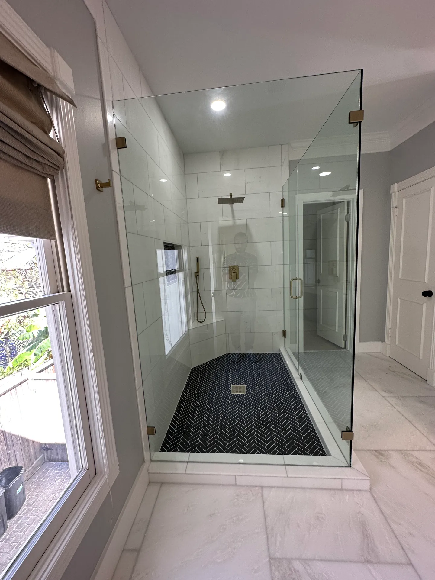 Shower door hardware