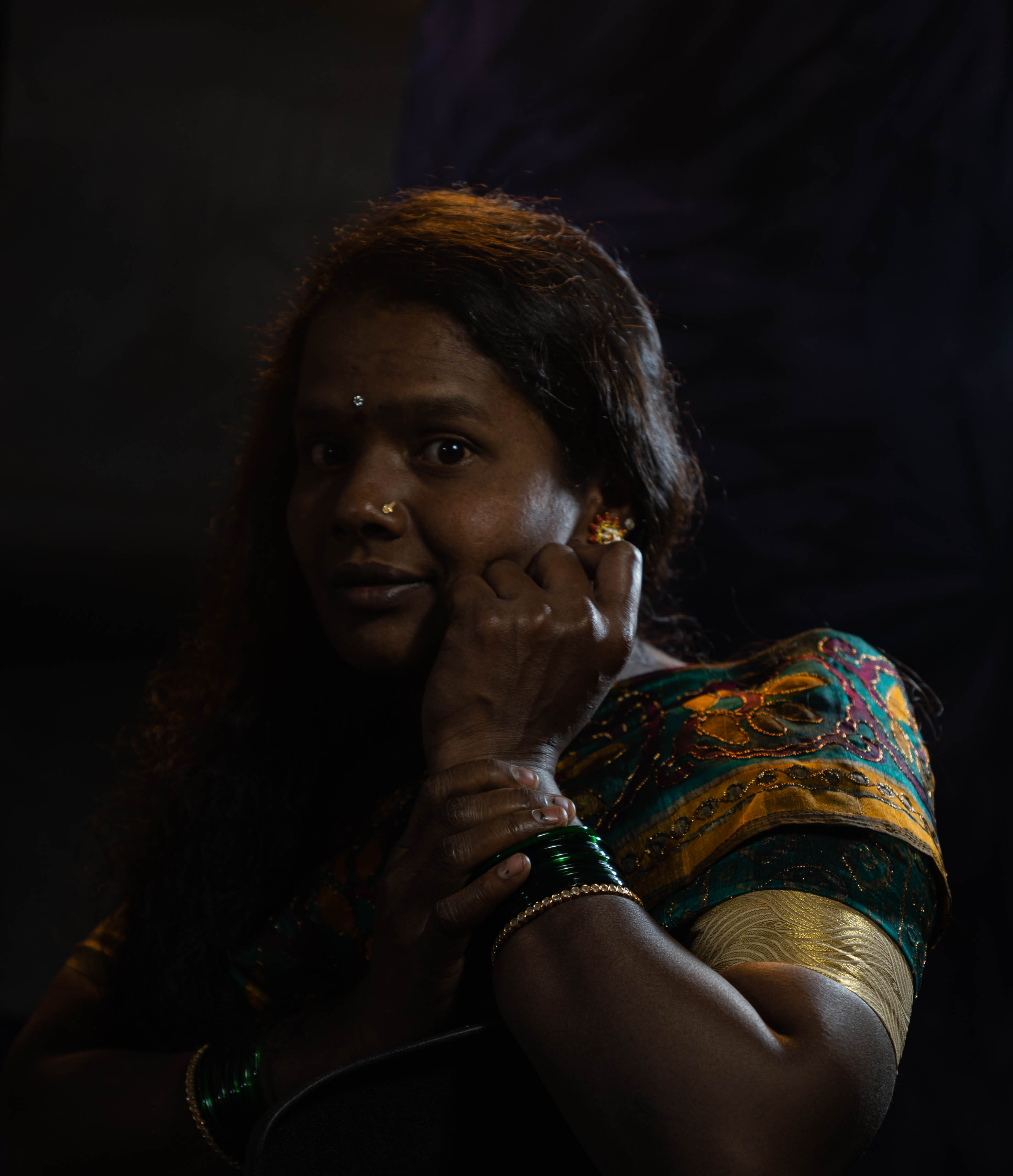 Woman Portrait . Studio