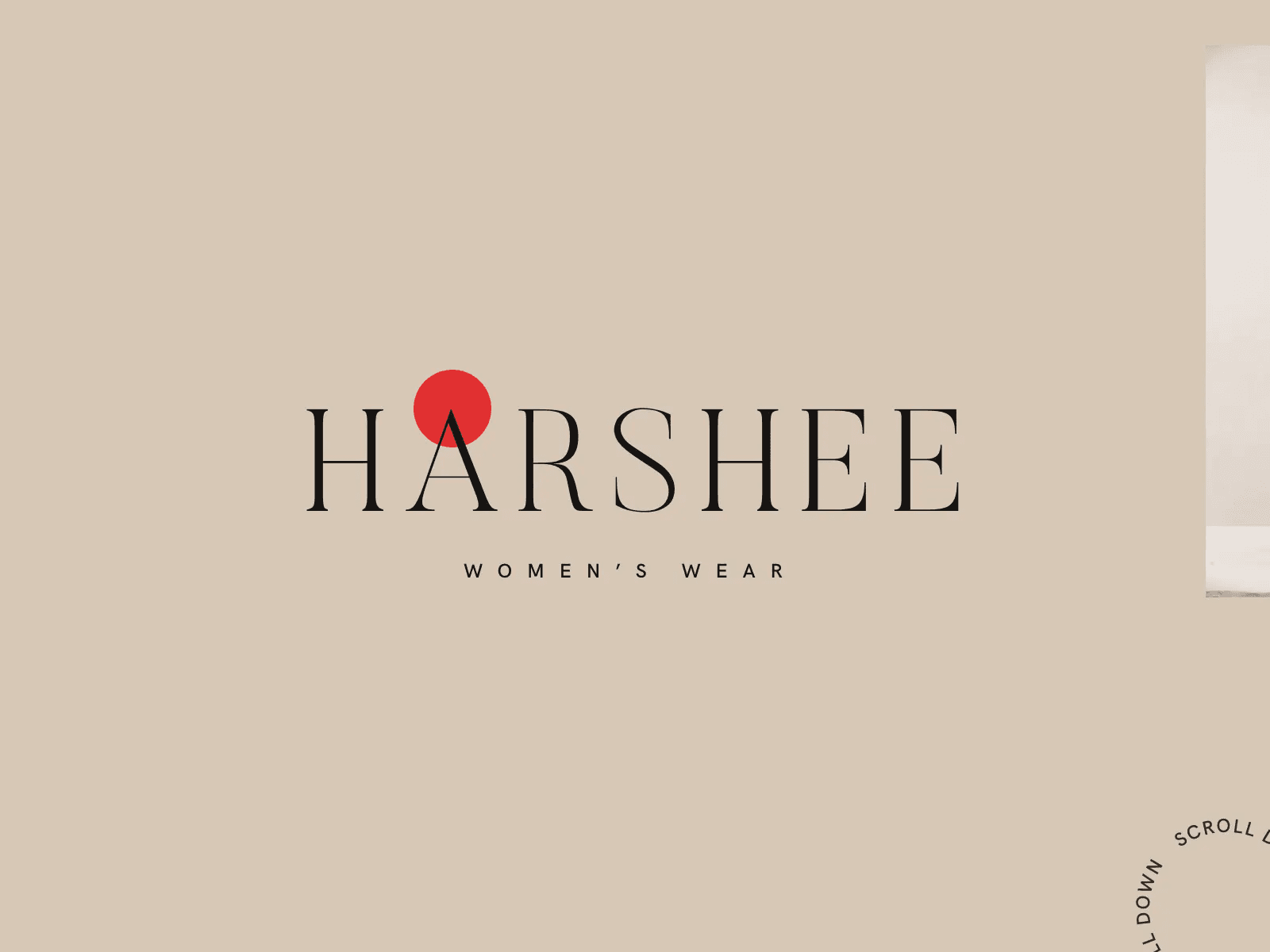 Harshee women’s wear brand logo design with minimal typography and premium identity