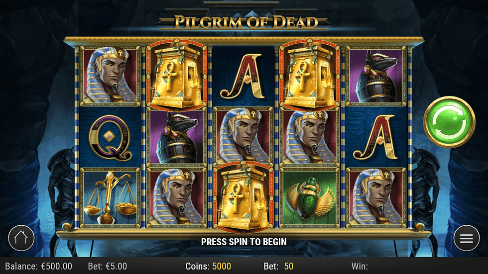 Pilgrim of Dead — interface mobile en format paysage