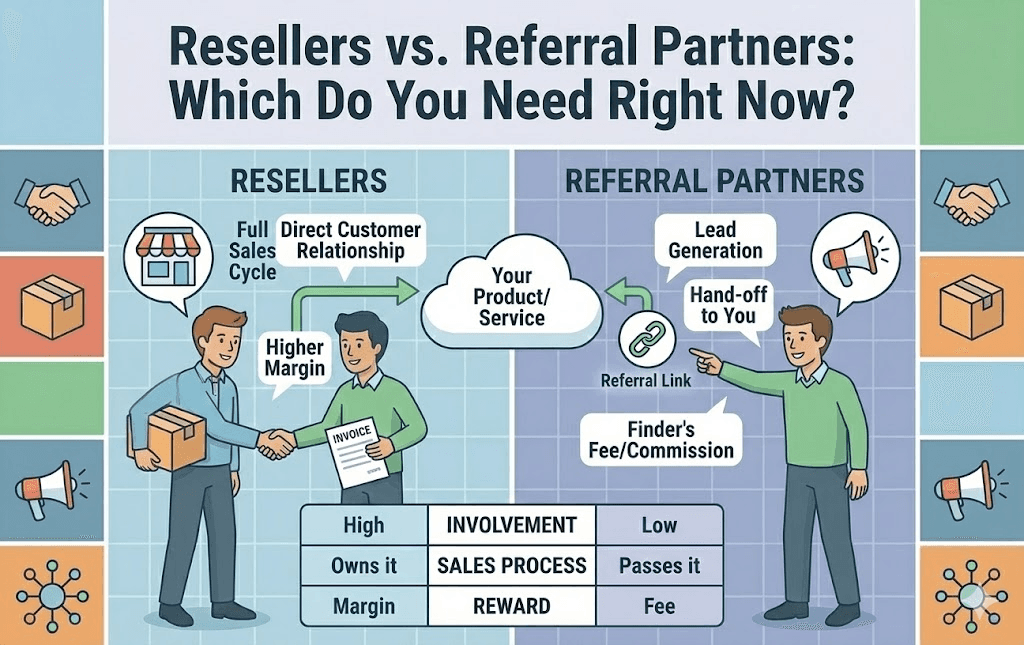 Resellers vs. Referral Partners: Which Do You Need Right Now?