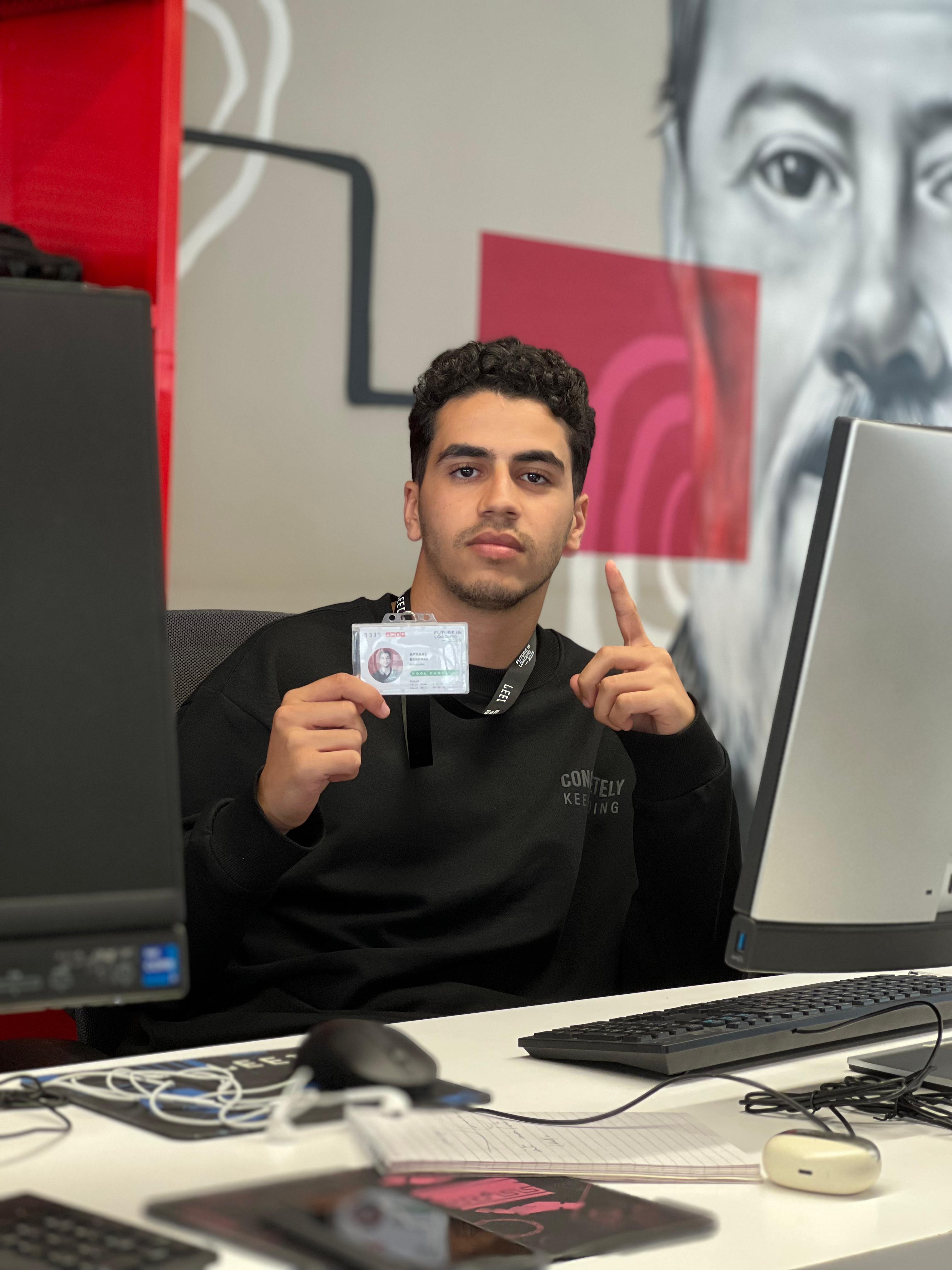 Portrait of portfolio creator – front view