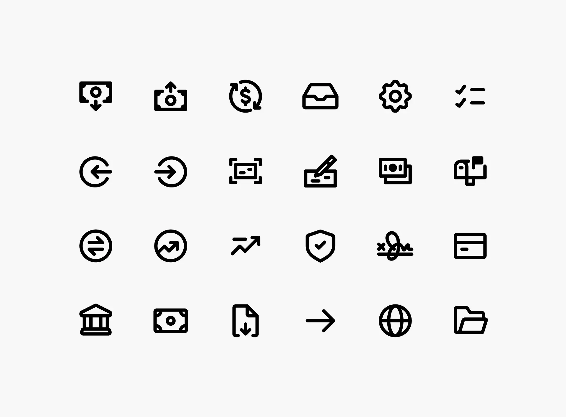 Icons for midas in a grid layout