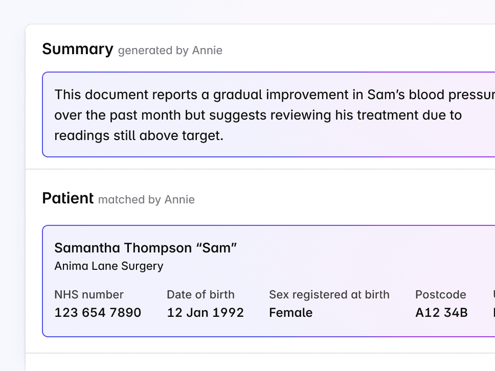 Save clinician and administrative time