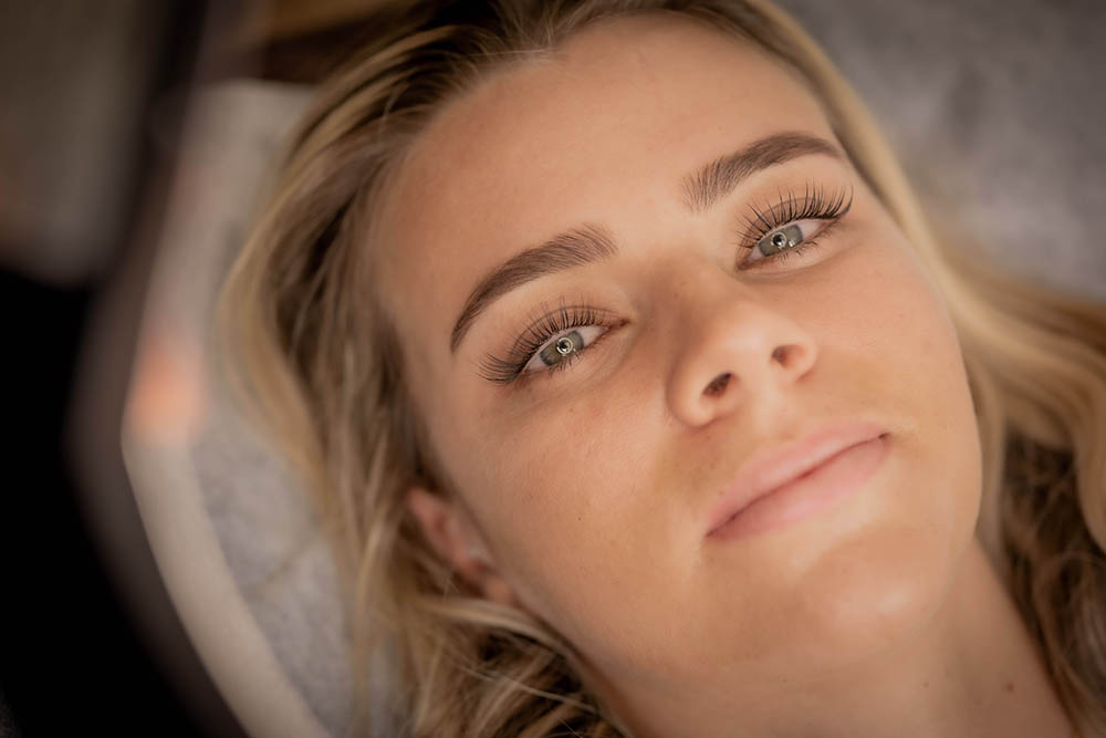 En beauty brand photography by Kyttn. Close up portrait of lash lift