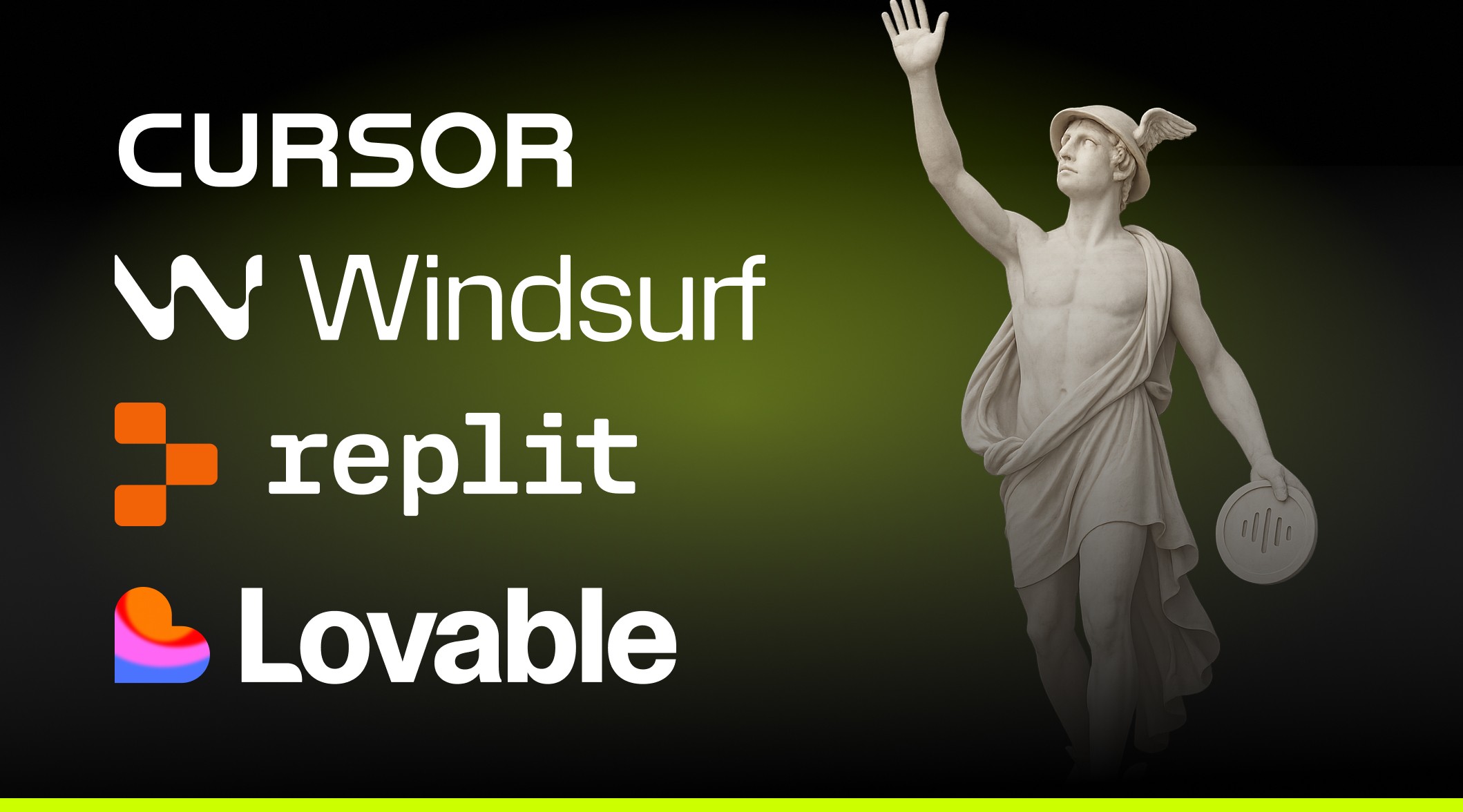 Cursor, Windsurf, Replit, Lovable, Bolt