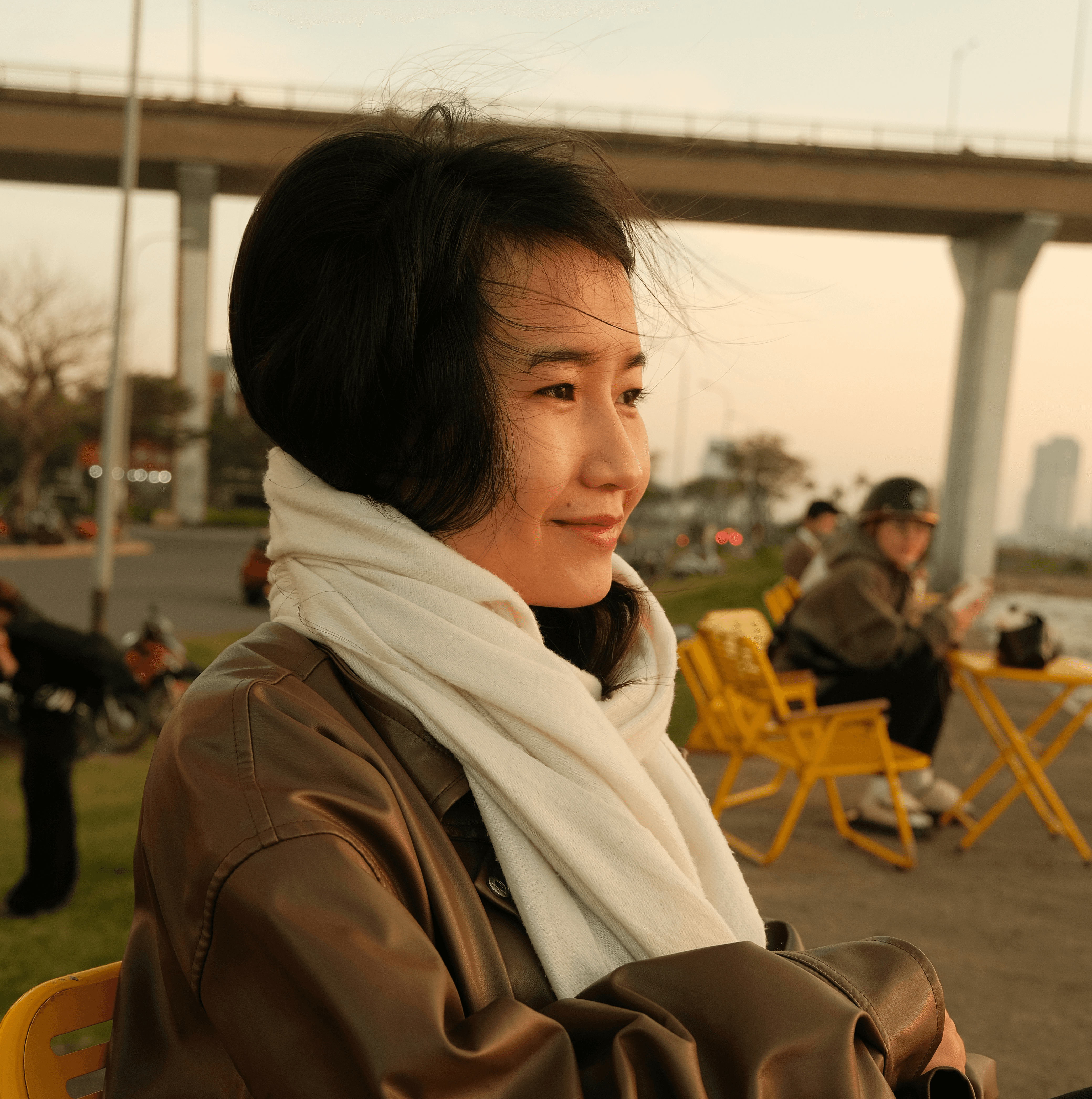 Close-up portrait of a person