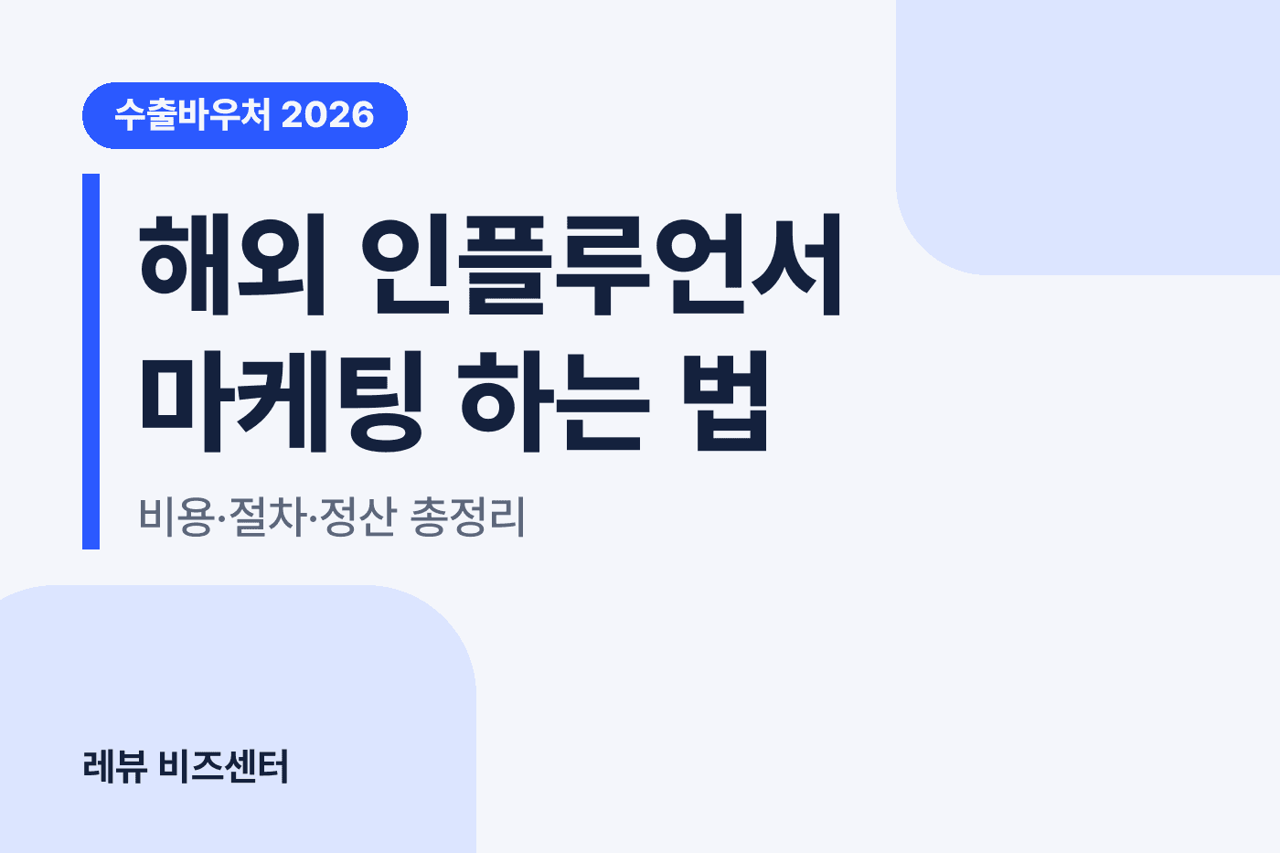 수출바우처 해외 인플루언서 마케팅 비용·절차·정산 표지