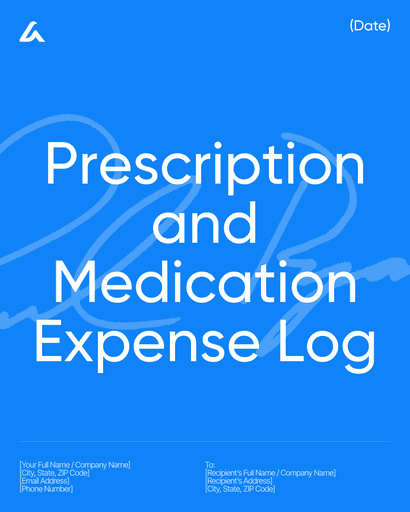 Prescription and Medication Expense Log