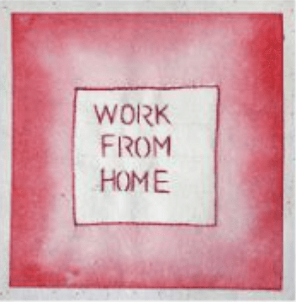 herd of sheep on road painting